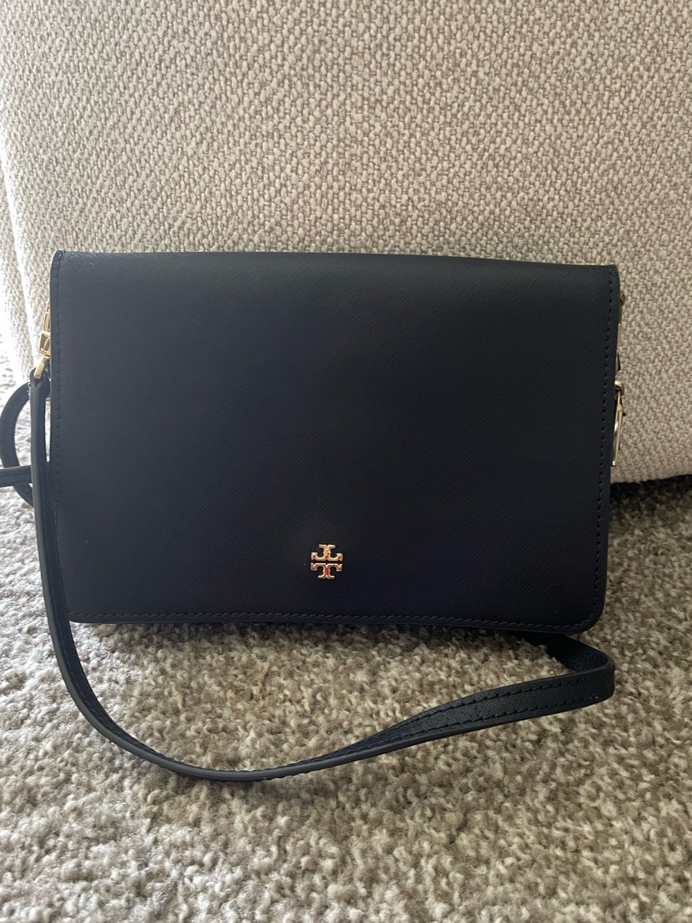 Tory Burch Black Leather Crossbody Bag